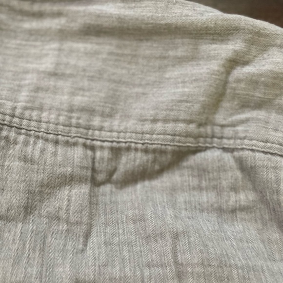 Vineyard Vines Double Cloth Shirt Button Up Gray Long Sleeve Men  Size M Cotton - Picture 5 of 10